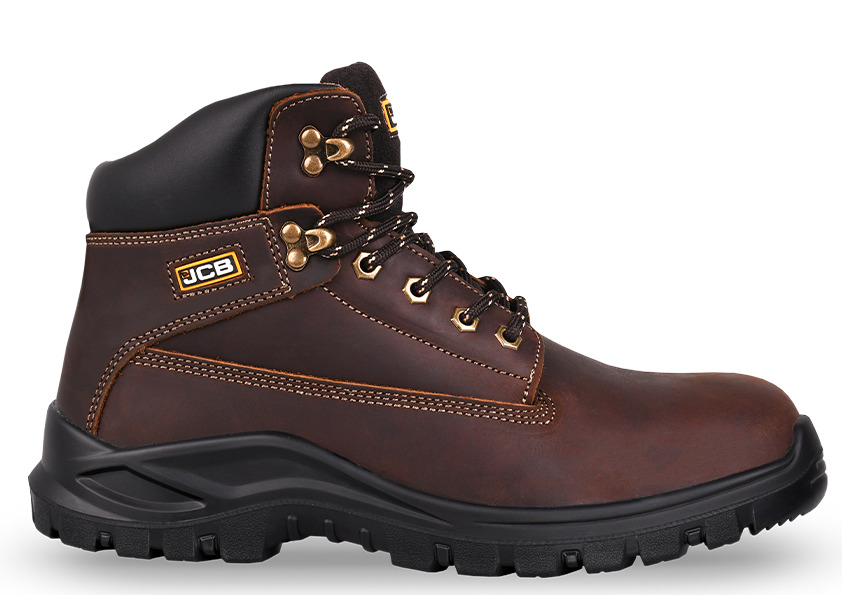 JCB Holton Safety Boot Brown FTS Safety